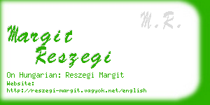 margit reszegi business card